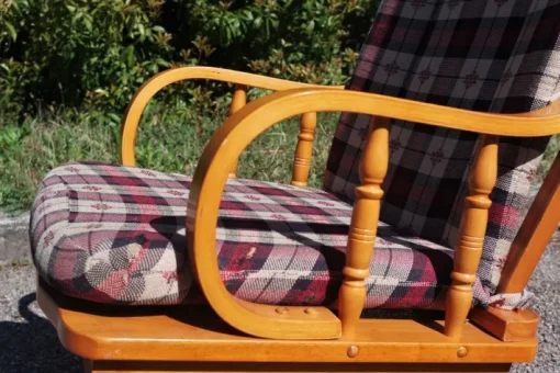 Pamono Pine Rocking Chair, 1970s Online