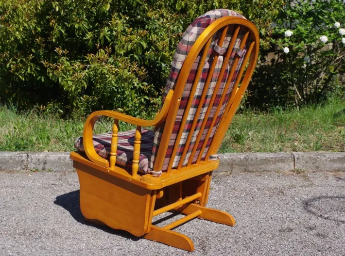 Pamono Pine Rocking Chair, 1970s Online