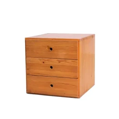 Pamono Pinewood Nightstand attributed to Ate Van Apeldoorn for Houtwerk Hattem, 1960s