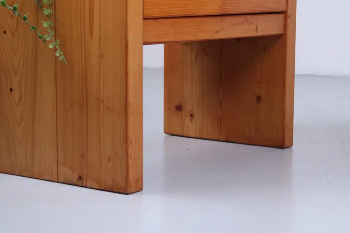 Pamono Pinewood Nightstands from Charlotte Perriand, 1970s, Set of 2 Online