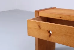 Pamono Pinewood Nightstands from Charlotte Perriand, 1970s, Set of 2 Online