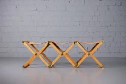 Pamono Pippa Folding 3 Seater Bench by Rena Dumas for Hermès Paris Sale