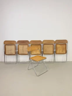 Pamono Plia Folding Chairs by Giancarlo Piretti for Castelli, 1970s, Set of 6 Hot