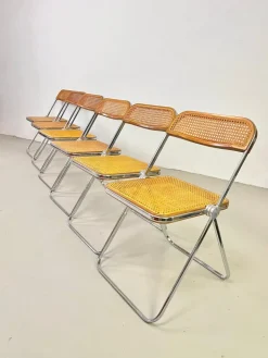Pamono Plia Folding Chairs by Giancarlo Piretti for Castelli, 1970s, Set of 6 Hot