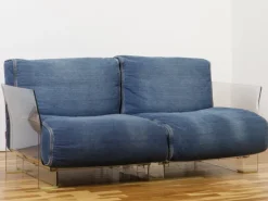 Pamono Pop Sofa in Denim by Piero Lissoni for Kartell Outlet