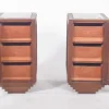 Pamono Portuguese Art Deco Bedside Tables, 1920, Set of 3 Online