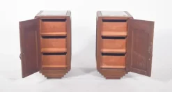 Pamono Portuguese Art Deco Bedside Tables, 1920, Set of 3 Online