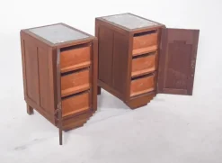 Pamono Portuguese Art Deco Bedside Tables, 1920, Set of 3 Online