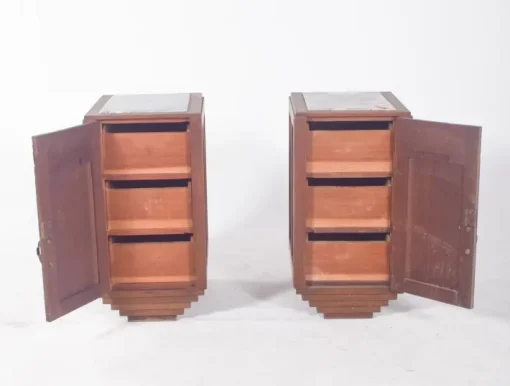 Pamono Portuguese Art Deco Bedside Tables, 1920, Set of 3 Online