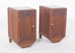 Pamono Portuguese Art Deco Bedside Tables, 1920, Set of 3 Online