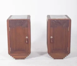 Pamono Portuguese Art Deco Bedside Tables, 1920, Set of 3 Online