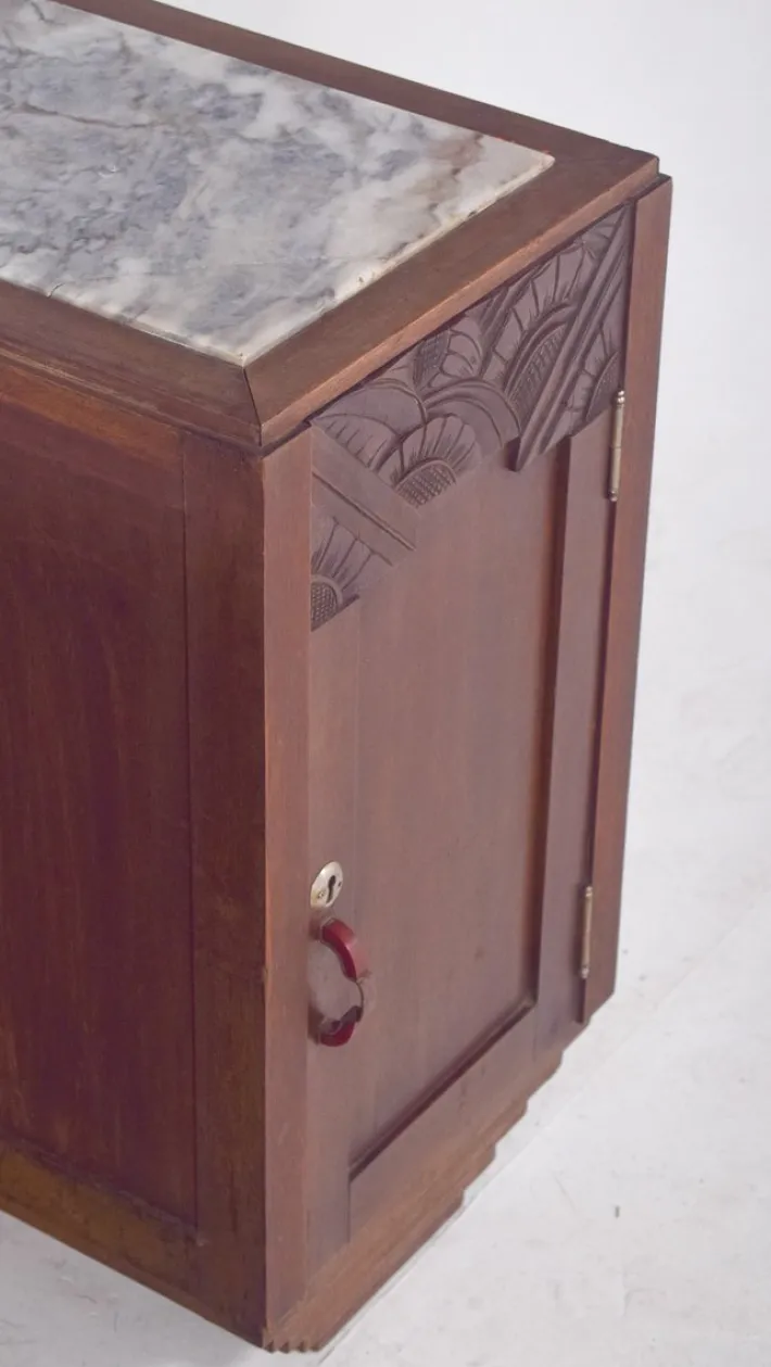 Pamono Portuguese Art Deco Bedside Tables, 1920, Set of 3 Online