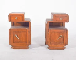 Pamono Portuguese Art Deco Bedside Tables, 1920, Set of 2 Best