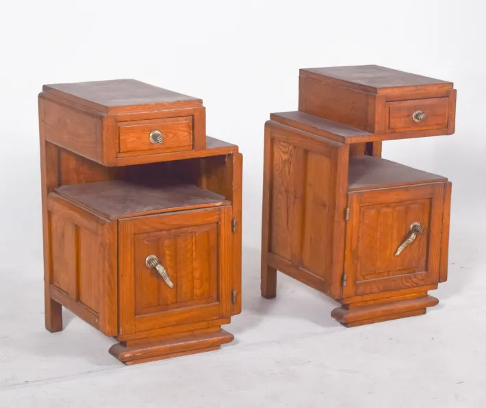 Pamono Portuguese Art Deco Bedside Tables, 1920, Set of 2 Best