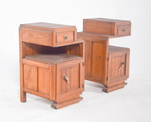 Pamono Portuguese Art Deco Bedside Tables, 1920, Set of 2 Best