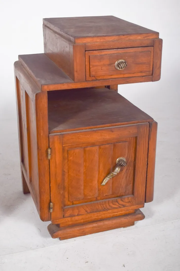 Pamono Portuguese Art Deco Bedside Tables, 1920, Set of 2 Best