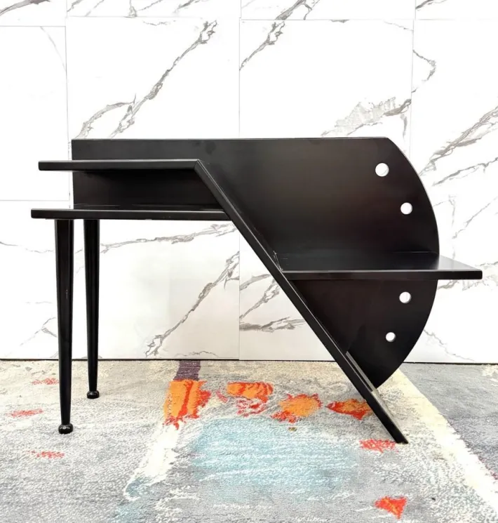 Pamono Postmodern Bench with Coffee Table and Magazine Holder attributed to Paul Pallucco, 1980s Best
