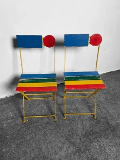 Pamono Postmodern Bistro Chair by Denis Balland for Fermob, France, 1985 Best