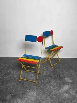 Pamono Postmodern Bistro Chair by Denis Balland for Fermob, France, 1985 Best