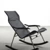 Pamono Postmodern Black Leather Rocking Chair by Takeshi Nii, 1950s Best