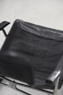 Pamono Postmodern Black Leather Rocking Chair by Takeshi Nii, 1950s Best