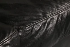 Pamono Post-Modern Black Leather Sectional Sofa, 1980s Best