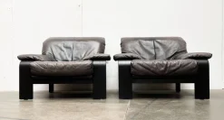 Pamono Postmodern German Brutalist Lounge Armchairs and Sofa by Rolf Benz for Musterring, 1990s, Set of 3 Discount