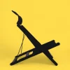 Pamono Postmodern Hestra Folding Lounge Chairs in Black Canvas attributed to Tord Bjorklund for Ikea, 1991, Set of 2 Online