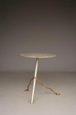 Pamono Postmodern Industrial Metal Garden Table, 1980s Clearance