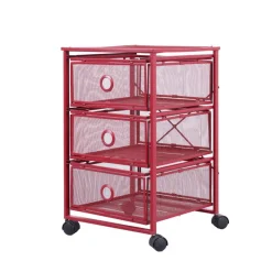 Pamono Postmodern Red Metal Storage Unit from Ikea, 1980s Sale