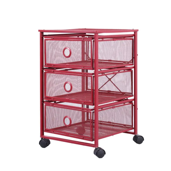 Pamono Postmodern Red Metal Storage Unit from Ikea, 1980s Sale