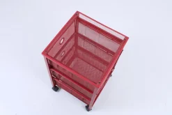 Pamono Postmodern Red Metal Storage Unit from Ikea, 1980s Sale
