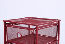 Pamono Postmodern Red Metal Storage Unit from Ikea, 1980s Sale