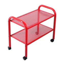 Pamono Postmodern Red Metal Trolley by Habitat, 1980s Outlet
