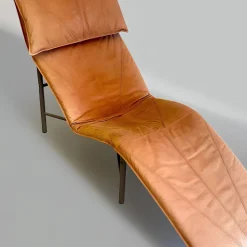 Pamono Postmodern Skye Relax Lounge Chair in Patinated Cognac-Brown Leatherby Tord Björklund for Ikea, Sweden, 1970s Outlet