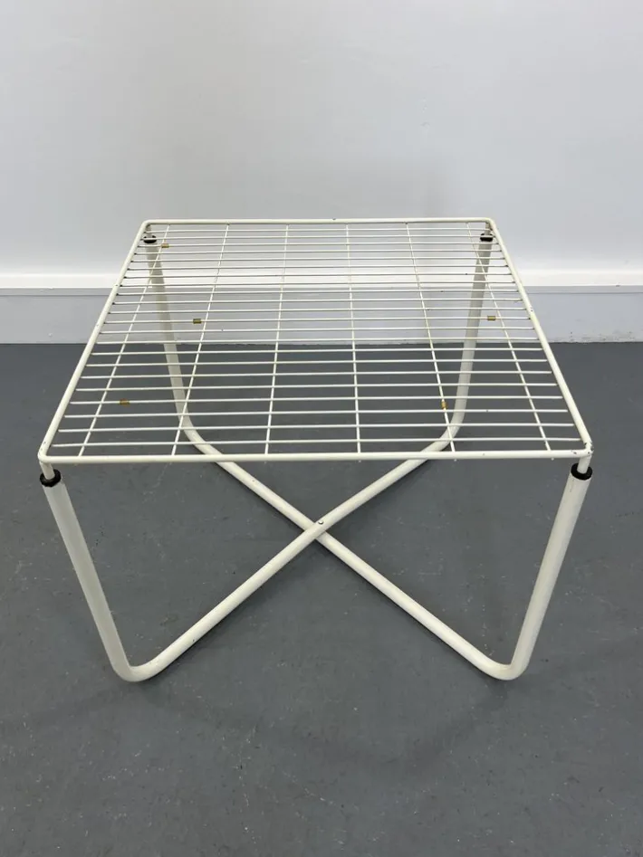 Pamono Postmodern White Jarpen Table by Niels Gammelgaard for Ikea, 1983 Hot