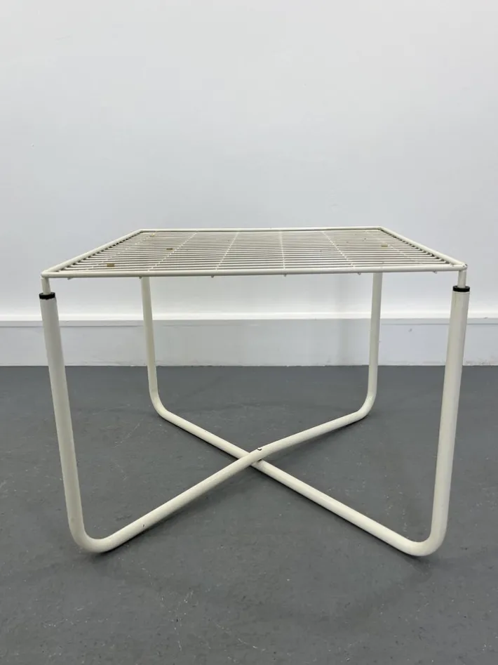 Pamono Postmodern White Jarpen Table by Niels Gammelgaard for Ikea, 1983 Hot