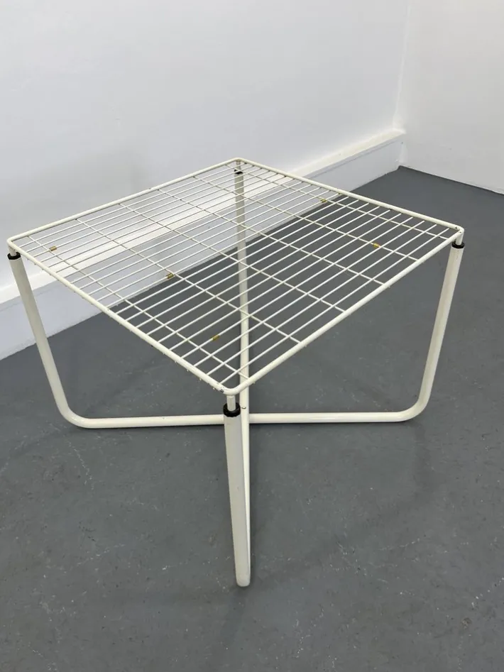 Pamono Postmodern White Jarpen Table by Niels Gammelgaard for Ikea, 1983 Hot