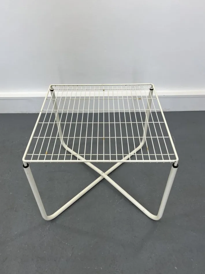 Pamono Postmodern White Jarpen Table by Niels Gammelgaard for Ikea, 1983 Hot