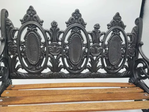 Pamono Pre-War Cast Iron Bench for Doll, 1890s