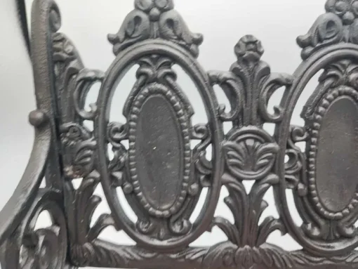 Pamono Pre-War Cast Iron Bench for Doll, 1890s