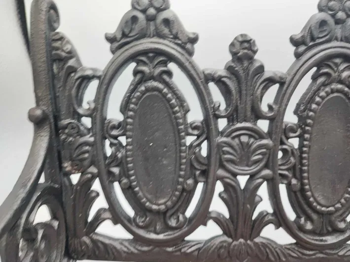 Pamono Pre-War Cast Iron Bench for Doll, 1890s