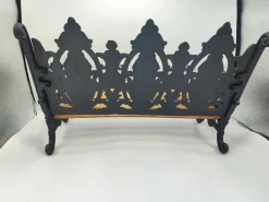 Pamono Pre-War Cast Iron Bench for Doll, 1890s