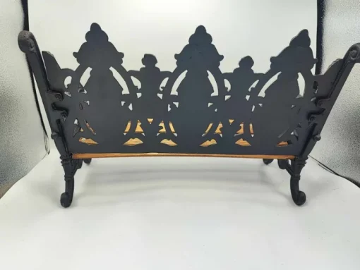 Pamono Pre-War Cast Iron Bench for Doll, 1890s