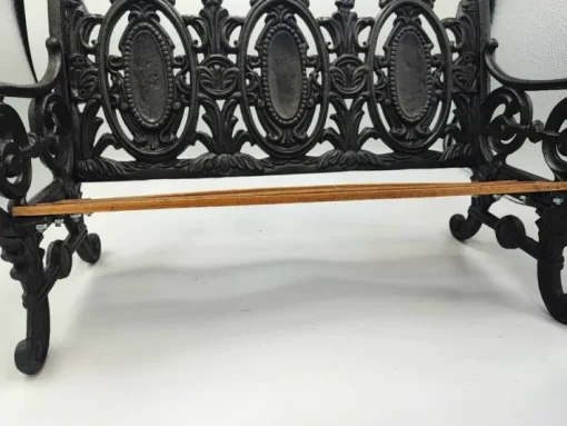 Pamono Pre-War Cast Iron Bench for Doll, 1890s