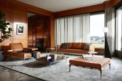 Pamono Prive Steel and Leather Sofa by Philippe Starck for Cassina