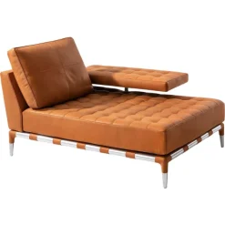 Pamono Prive Steel and Leather Sofa by Philippe Starck for Cassina