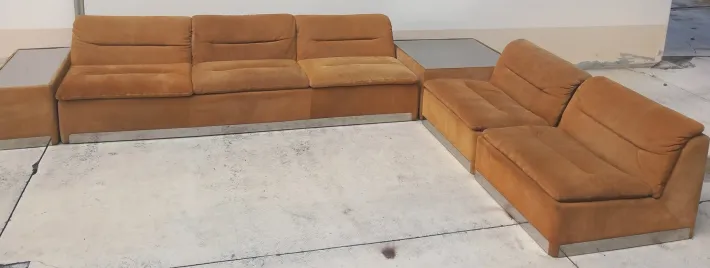 Pamono Proposals Living Room Set attributed to Saporit Italia, 1970s, Set of 5 Outlet