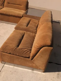 Pamono Proposals Living Room Set attributed to Saporit Italia, 1970s, Set of 5 Outlet