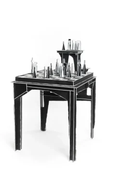 Pamono Protopunk Chess Table and Chess Set by Kiki van Eijk & Joost van Bleiswijk The Exceptional Best